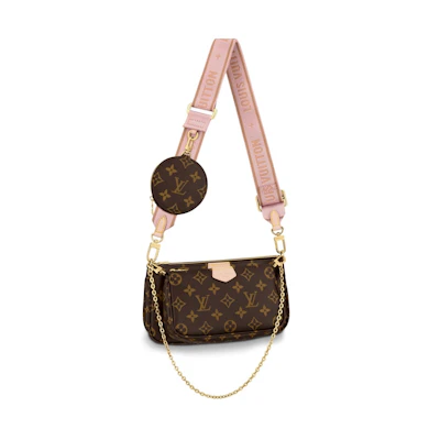 Louis Vuitton Multi Pochette Accessoires Monogram Rose Clair