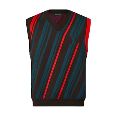 LOUIS VUITTON Multicolor Striped Knit Vest for Men 1AFAMK
