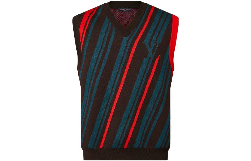 Order 路易威登男士多彩条纹针织背心 1AFAMK