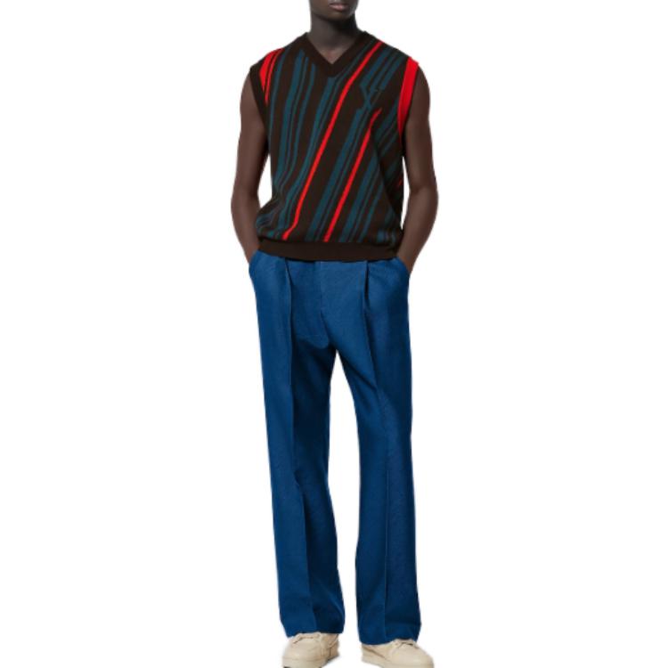 Lookbook 路易威登男士多彩条纹针织背心 1AFAMK