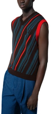 路易威登男士多彩条纹针织背心 1AFAMK Details for 路易威登男士多彩条纹针织背心 1AFAMK
