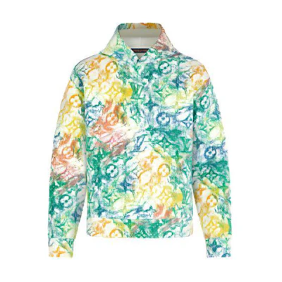Louis Vuitton Multicolor Suede Pullover Hoodie for Men 1A8GV0