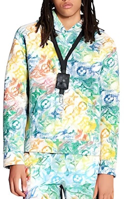 Sudadera con capucha de gamuza multicolor Louis Vuitton para hombre. 1A8GV0 Purchase Sudadera con capucha de gamuza multicolor Louis Vuitton para hombre. 1A8GV0