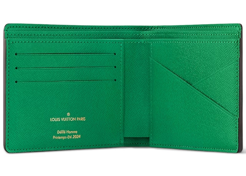 Lookbook 路易威登多功能錢包Damier Pop綠色款