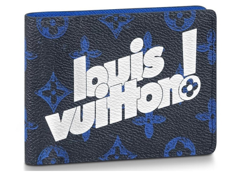 Louis Vuitton Multiple Wallet Monogram Blue