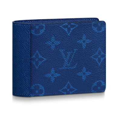 Louis Vuitton Multiple Wallet Monogram Pacific Taiga Blue