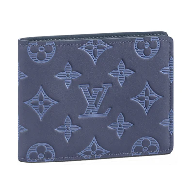 Louis Vuitton Multiple Wallet Monogram Shadow Navy Blue