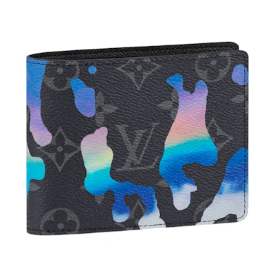 Louis Vuitton Multiple Wallet Sunrise Monogram Eclipse Black/Grey/Multi