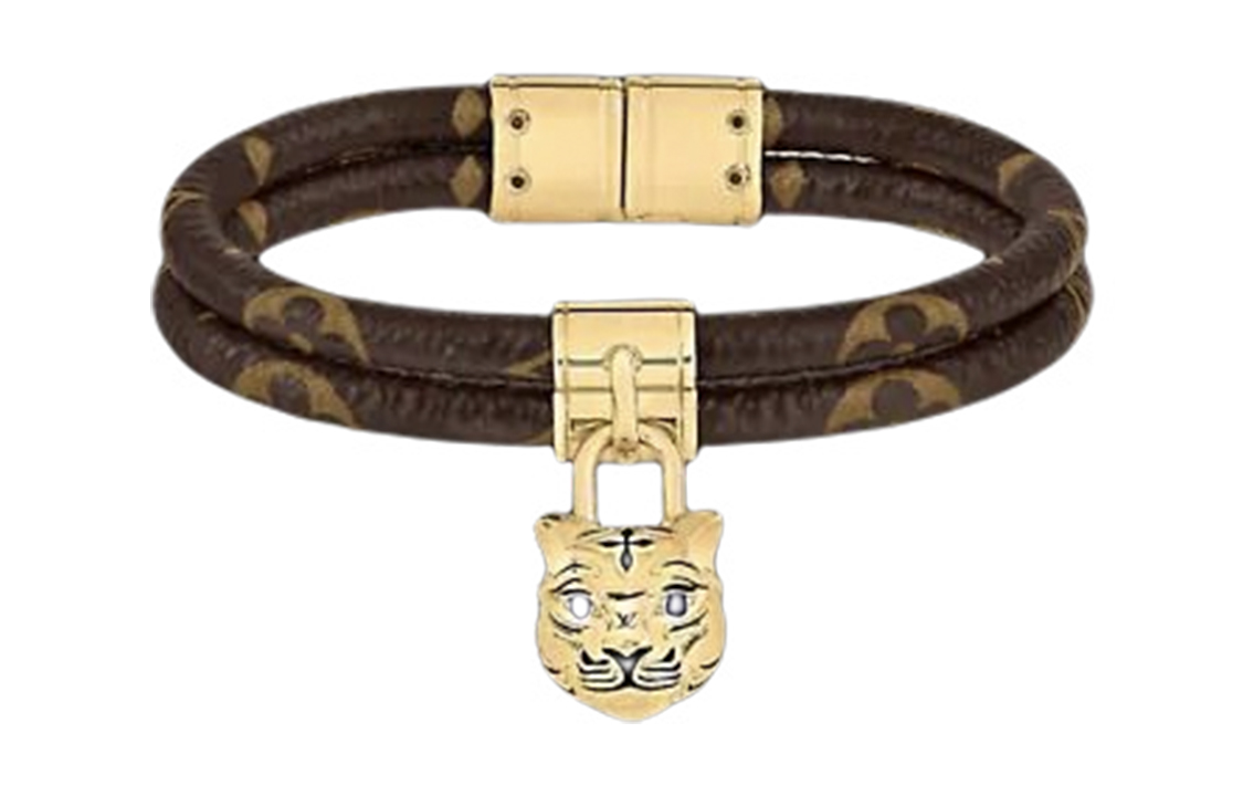 Order Louis Vuitton Gelang My LV Tiger Zodiac Coklat M8032F
