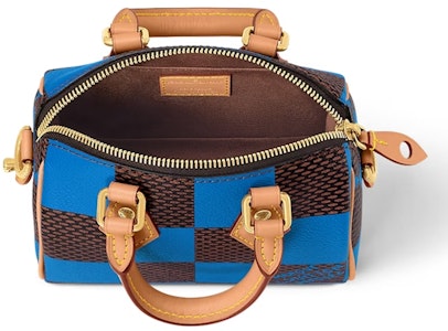 路易威登 Nano Speedy 斜挎包 Damier Pop 蓝色 Lookbook 路易威登 Nano Speedy 斜挎包 Damier Pop 蓝色