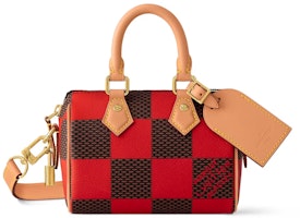 Louis Vuitton Nano Speedy Bandoulière Damier Pop Red Louis Vuitton Nano Speedy Bandoulière Damier Pop Red