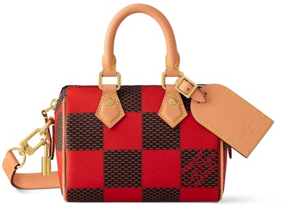 路易威登 Nano Speedy 肩带棋盘格红色包 Buy 路易威登 Nano Speedy 肩带棋盘格红色包