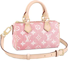 Louis Vuitton Nano Speedy Denim Jacquard Pink Louis Vuitton Nano Speedy Denim Jacquard Pink