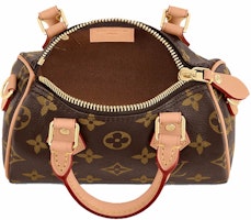 Louis Vuitton Nano Speedy Monogram Kanvas Coklat Lookbook Louis Vuitton Nano Speedy Monogram Kanvas Coklat