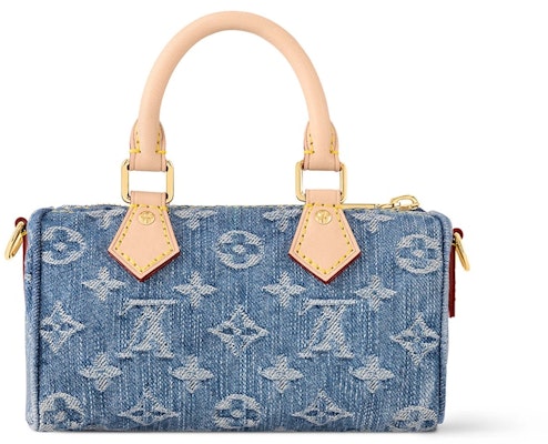 Louis Vuitton Nano Speedy Monogram Denim Biru Order Louis Vuitton Nano Speedy Monogram Denim Biru
