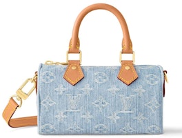 Louis Vuitton Nano Speedy Sky Blue Denim Louis Vuitton Nano Speedy Sky Blue Denim