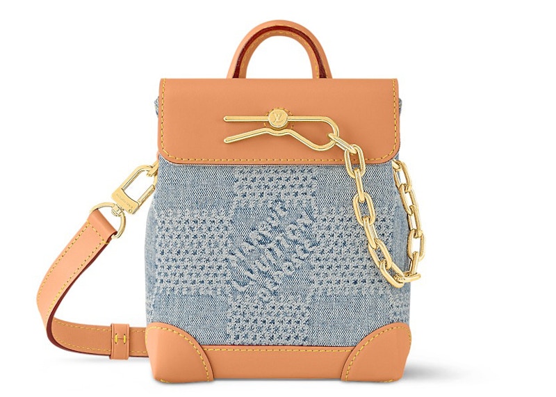 Louis Vuitton Nano Steamer Damier Denim 3D Blue Denim