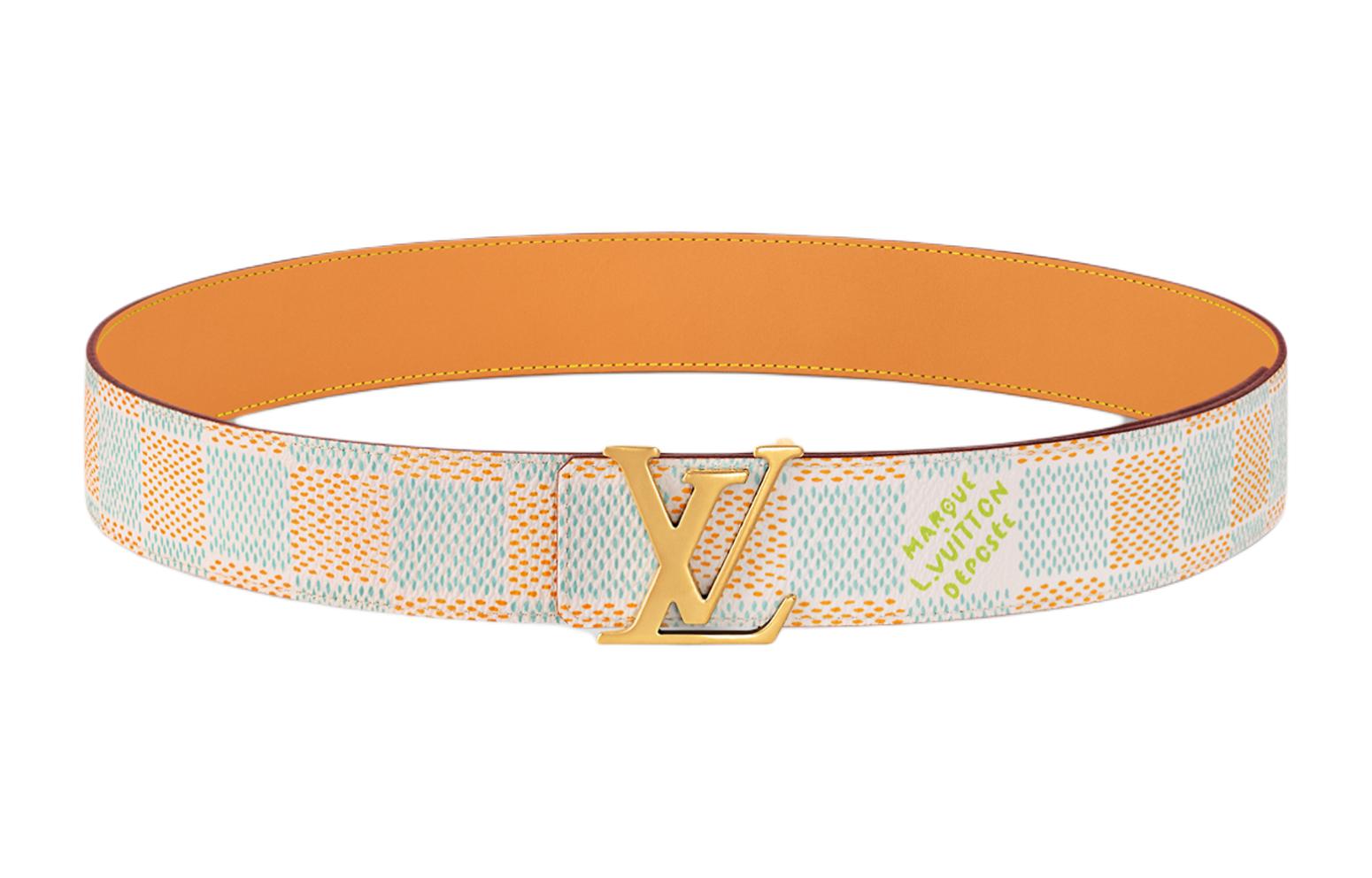 LOUIS VUITTON Nautical Blue Logo Belt 4CM Wide m8648u 圖 2