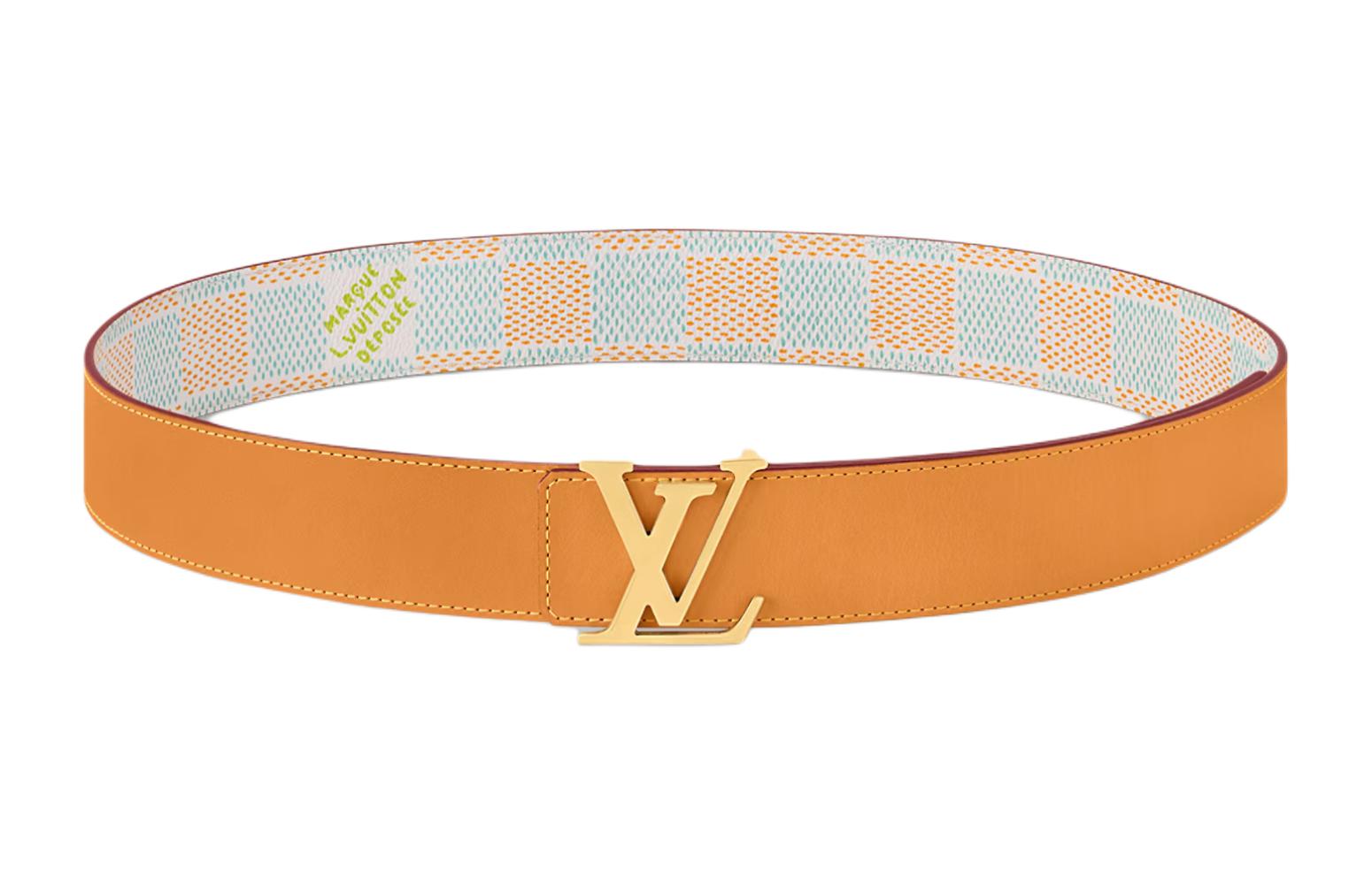 LOUIS VUITTON Nautical Blue Logo Belt 4CM Wide m8648u 圖 3