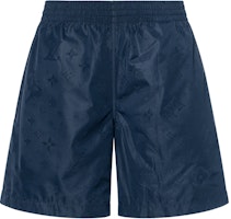 LOUIS VUITTON Navy Blue Monogram Swim Shorts. 1A7Y0P LOUIS VUITTON Navy Blue Monogram Swim Shorts. 1A7Y0P