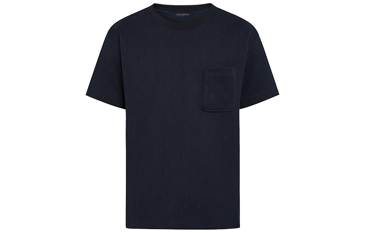 Louis Vuitton Navy Loose Fit Cotton Pocket T-Shirt 1A7XRR