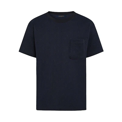 Louis Vuitton Navy Loose Fit Cotton Pocket T-Shirt 1A7XRR