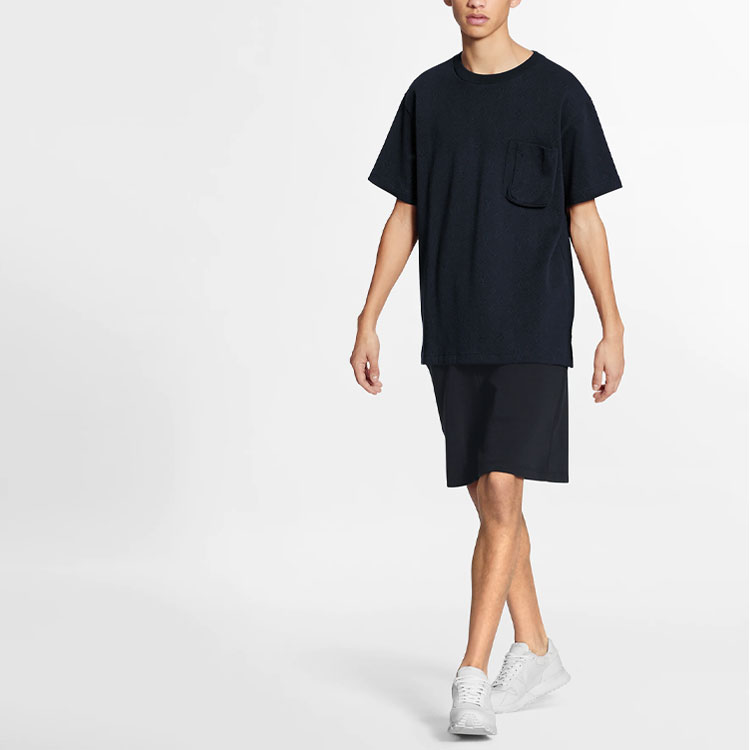 Louis Vuitton Navy Loose Fit Cotton Pocket T-Shirt 1A7XRR 圖 3
