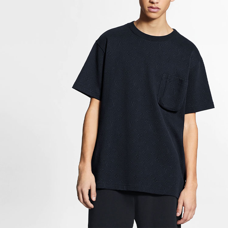 Louis Vuitton Navy Loose Fit Cotton Pocket T-Shirt 1A7XRR 圖 5