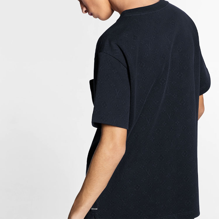 Louis Vuitton Navy Loose Fit Cotton Pocket T-Shirt 1A7XRR 圖 6
