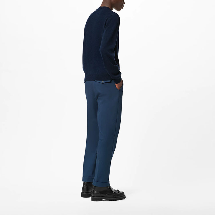 Shop 路易威登藏青色雙龍圖案套頭毛衣 1A9KFA