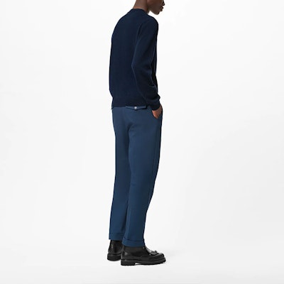 루이비통 네이비 더블 드래곤 프린트 니트 스웨터 1A9KFA Shop 루이비통 네이비 더블 드래곤 프린트 니트 스웨터 1A9KFA