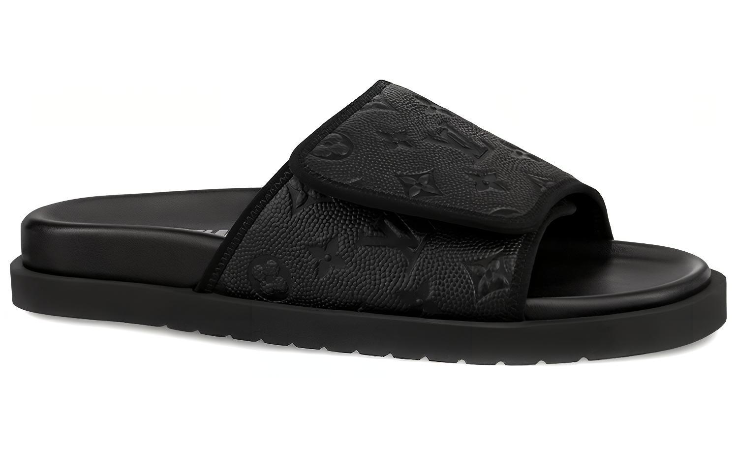 Order Louis Vuitton NBA x Miami Mule 'Piel de ternera negra' 1A90DX