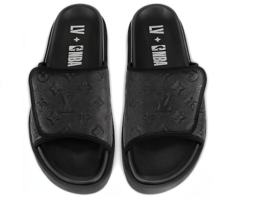 Louis Vuitton NBA x Miami Mule 'Kulit Anak Lembu Hitam' 1A90DX Lookbook Louis Vuitton NBA x Miami Mule 'Kulit Anak Lembu Hitam' 1A90DX