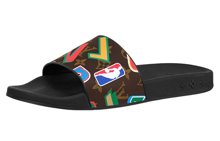 Louis Vuitton NBA x Waterfront Mule 'Black Brown' 1A90DE