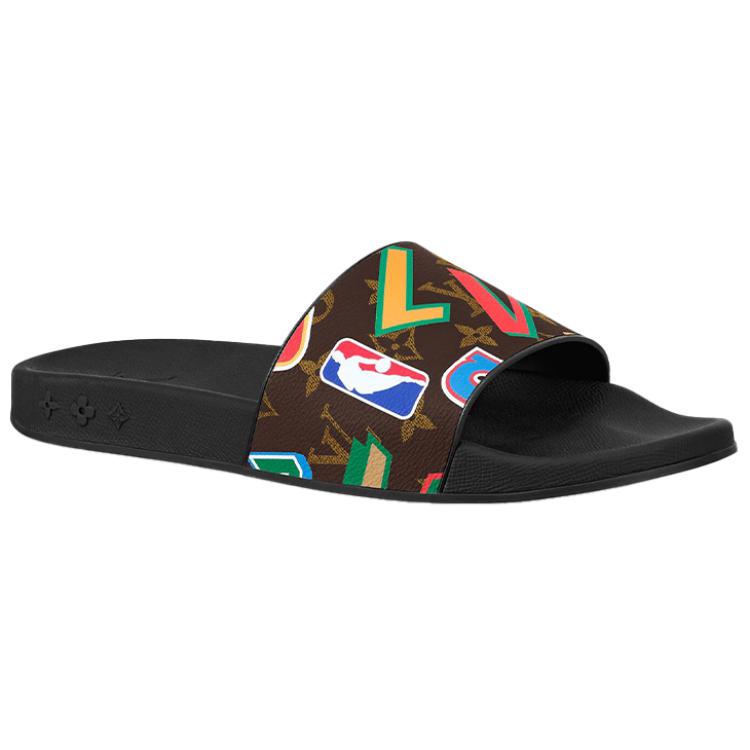 Order 路易威登NBA联名黑棕色Waterfront穆勒鞋 1A90DE