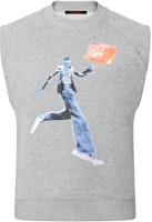LOUIS VUITTON Neon Figure Print Slim-Fit Sleeveless T-Shirt Grey 1A972H LOUIS VUITTON Neon Figure Print Slim-Fit Sleeveless T-Shirt Grey 1A972H