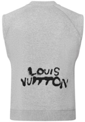 LOUIS VUITTON Baju Tanpa Lengan Slim-Fit Cetak Neon Figure Kelabu 1A972H Lookbook LOUIS VUITTON Baju Tanpa Lengan Slim-Fit Cetak Neon Figure Kelabu 1A972H