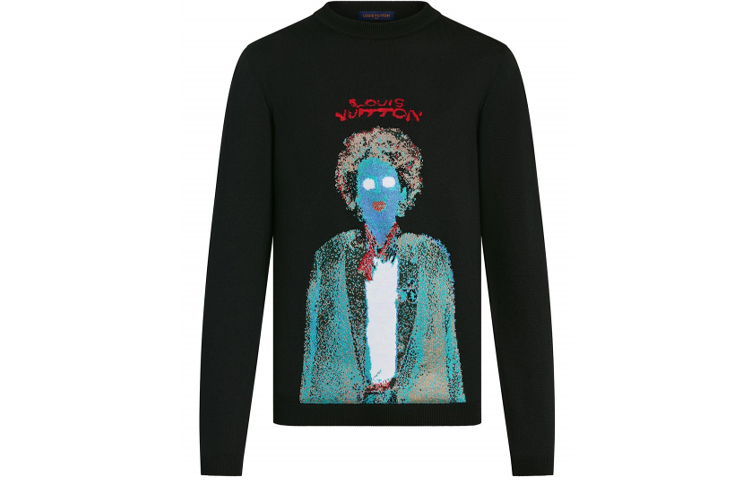 Order Sudadera Negra LOUIS VUITTON Neon Worker Graphic Crewneck 1A96WZ