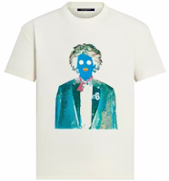 LOUIS VUITTON Neon Worker Graphic Crewneck T-Shirt White Male 1A970U LOUIS VUITTON Neon Worker Graphic Crewneck T-Shirt White Male 1A970U