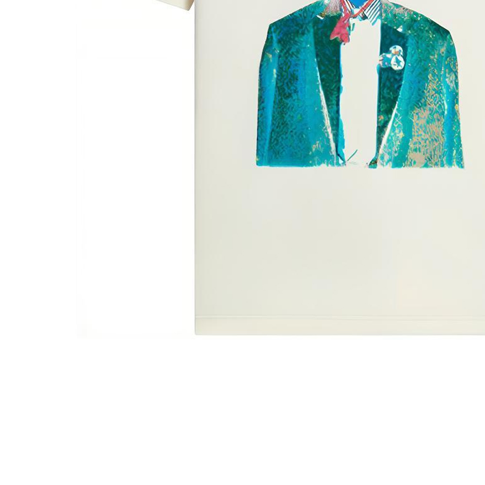 Details for LOUIS VUITTON Neon Worker Graphic Crewneck T-Shirt White Male 1A970U