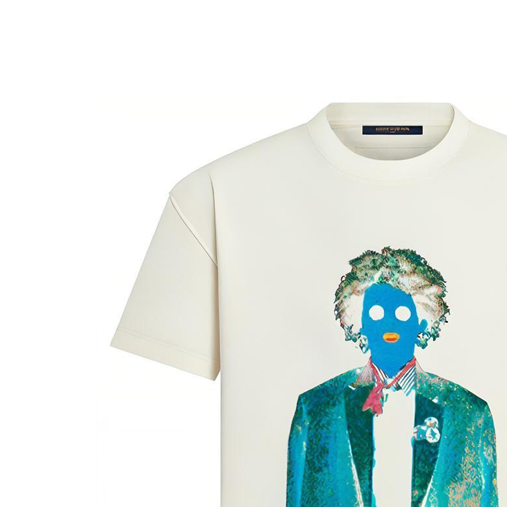 Sizing LOUIS VUITTON Neon Worker Graphic Crewneck T-Shirt White Male 1A970U