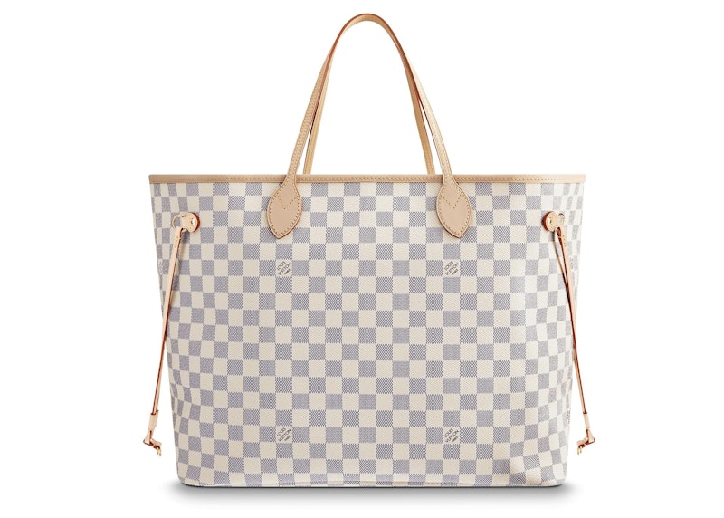 Louis Vuitton Neverfull Damier Azur GM Rose Ballerina Lining 圖 2