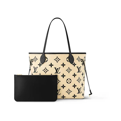 Louis Vuitton Neverfull MM Black/Beige