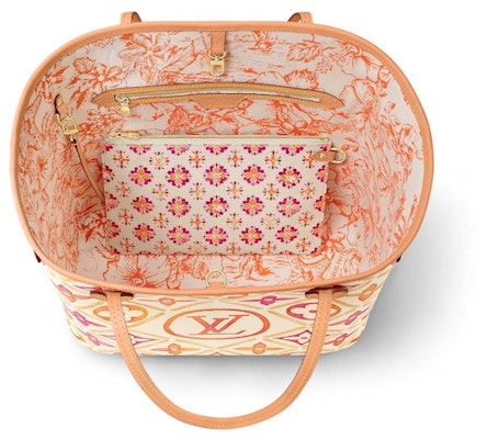 Louis Vuitton Neverfull MM Coral Tas Tangan Order Louis Vuitton Neverfull MM Coral Tas Tangan