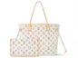 Buy 路易威登Neverfull MM多色米色