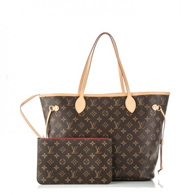 Louis Vuitton Neverfull Monogram MM Cerise Lining