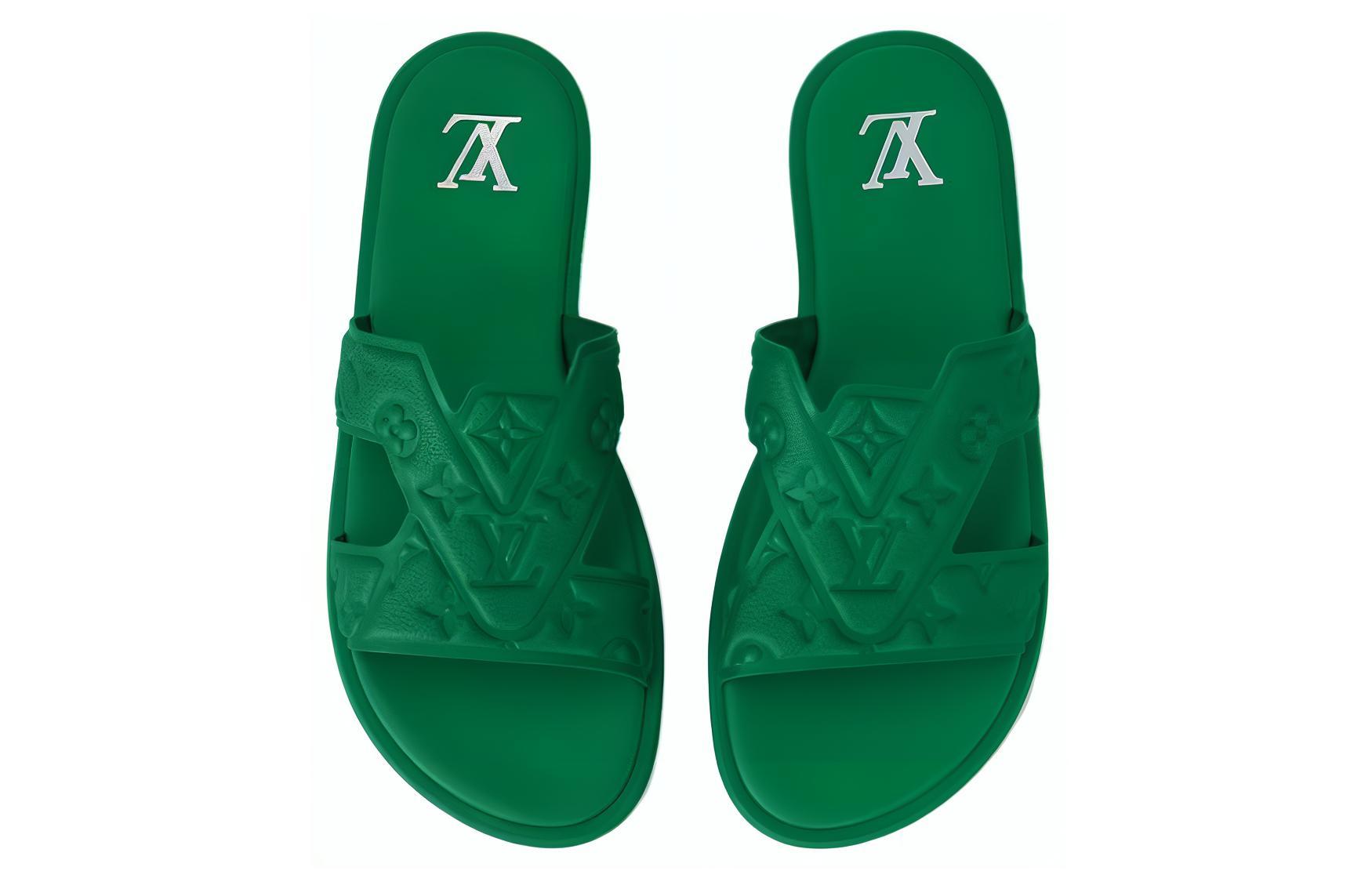 Shop Louis Vuitton Oasis Mule 'Hijau' 1ACHKC