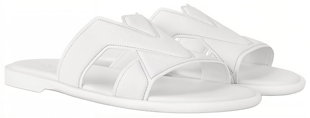 Louis Vuitton Oasis Mule 'White Leather Open-Toe' 1ACVG5 Lookbook Louis Vuitton Oasis Mule 'White Leather Open-Toe' 1ACVG5