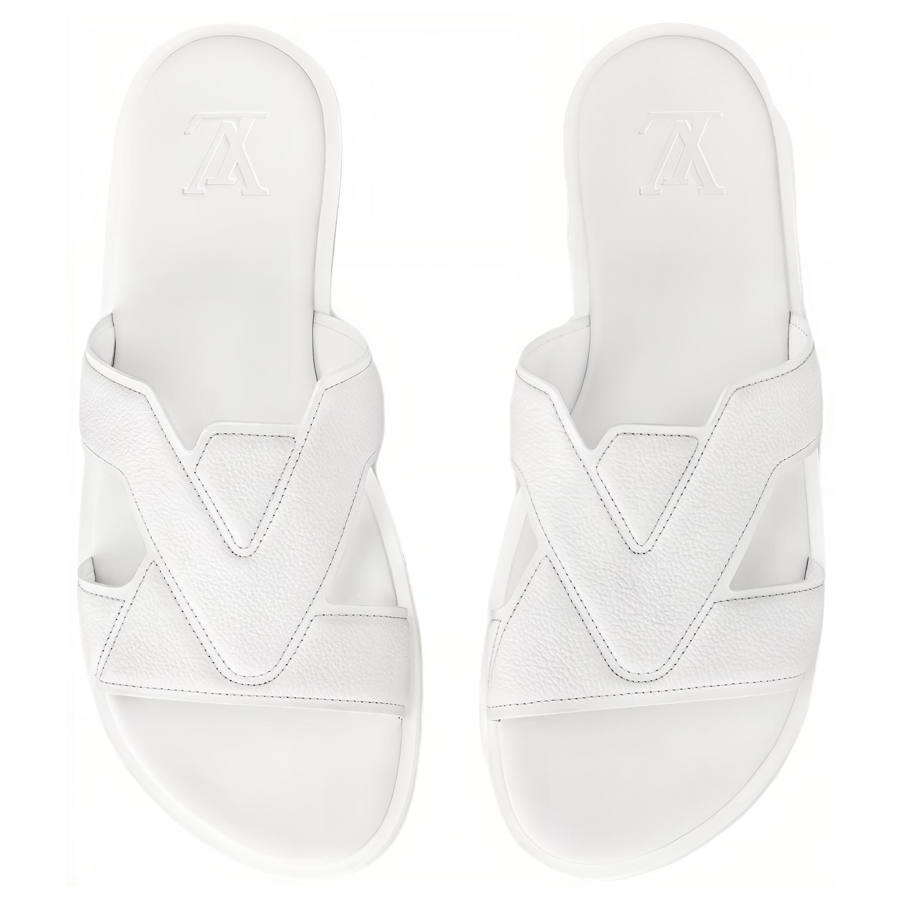 Shop 루이비통 오아시스 뮬 (화이트 가죽) 1ACVG5