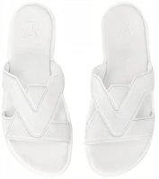 Shop Louis Vuitton Oasis Mule 'White Leather Open-Toe' 1ACVG5
